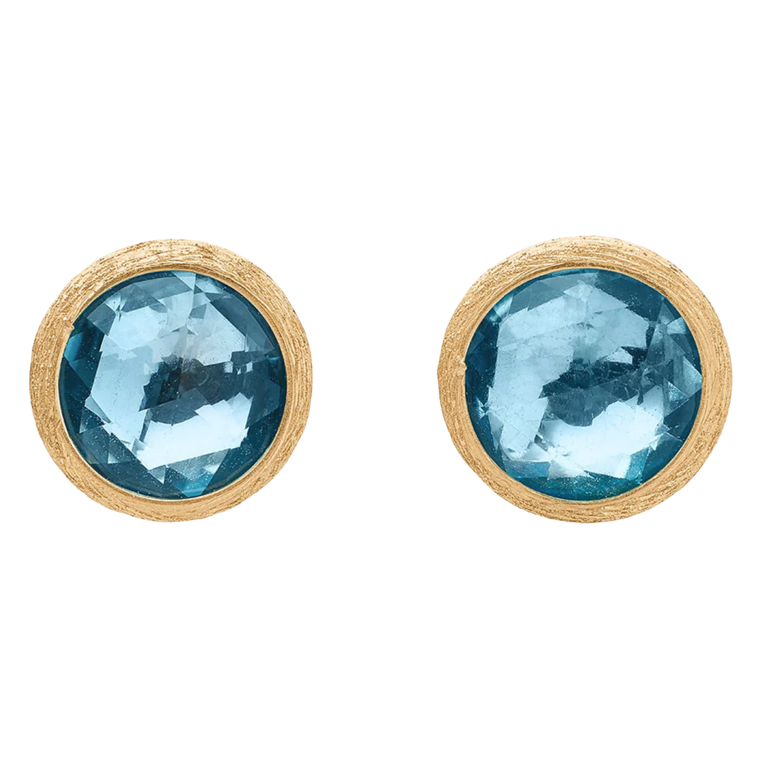 Jaipur Blue Topaz Stud Earrings
