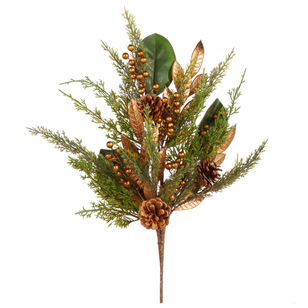 RAZ IMPORTS RAZ 29.5" LAUREL AND CEDAR SPRAY Default Title