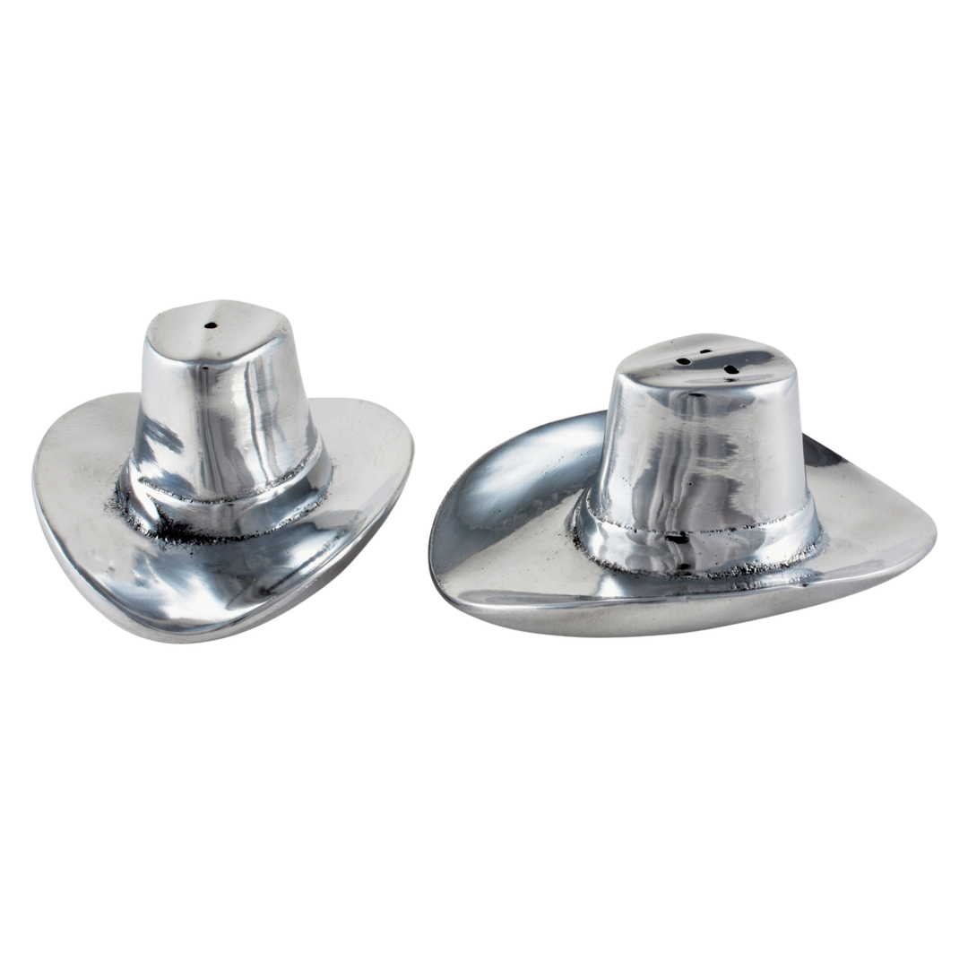 ARTHUR COURT Cowboy Hat Salt and Pepper Set Default Title