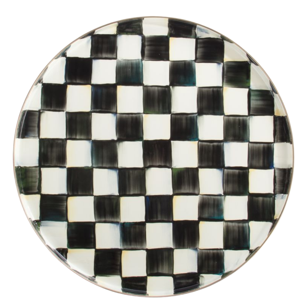 MACKENZIE CHILDS Courtly Check Round Tray Default Title