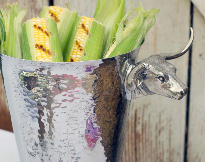 VAGABOND HOUSE Longhorn Steel Ice Bucket With Handles