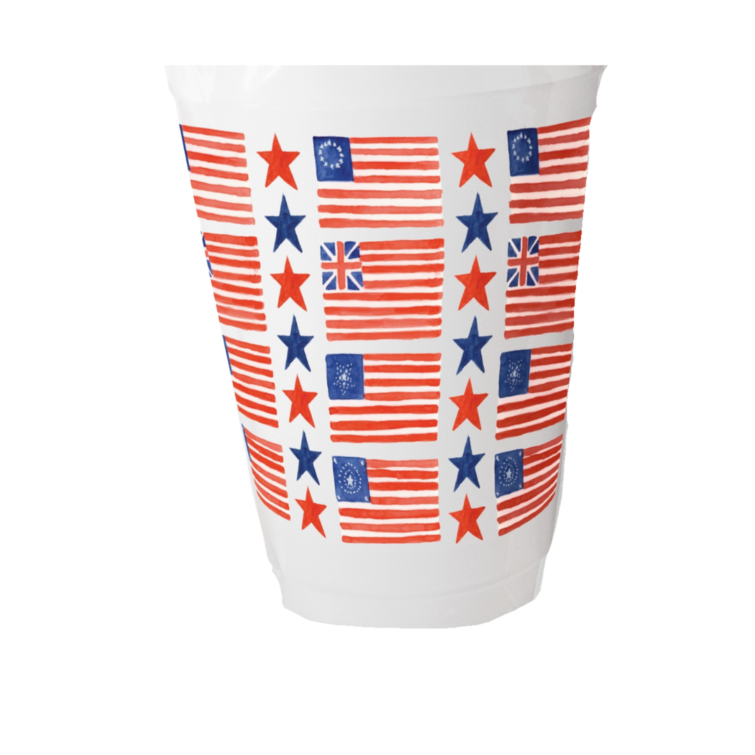 TAYLOR PALADINO Frosted American Flag Cup