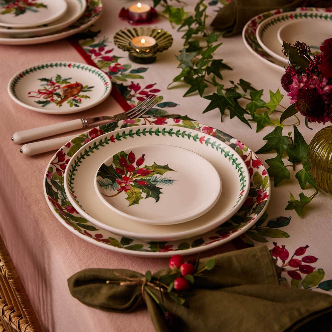 PORTMEIRION Botanic Garden Christmas Holly Side Plate