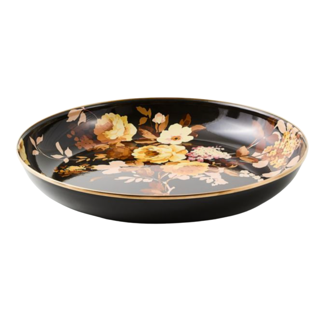 MACKENZIE CHILDS Wild Rose Brown Abundant Bowl Default Title