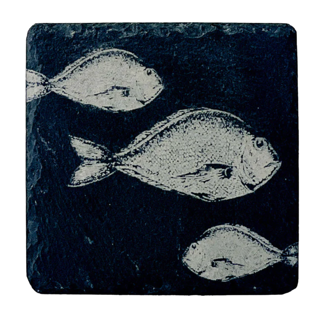 Slate Fishing Coaster