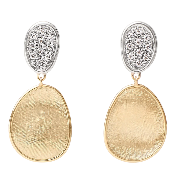 MARCO BICEGO Lunaria 18K Yellow And White Gold Drop Diamond Earrings