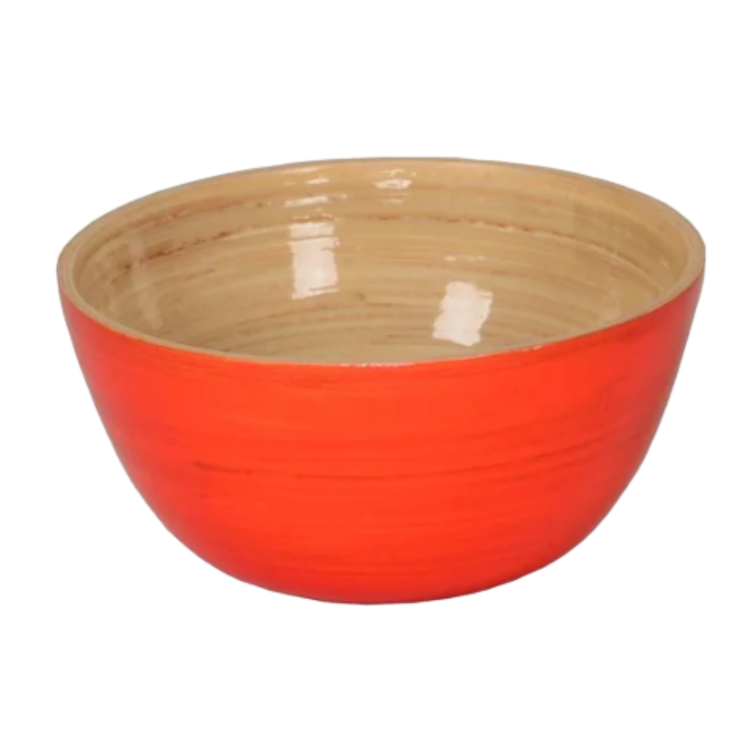 ALBERT L. Orange Mini Bamboo Bowl Default Title