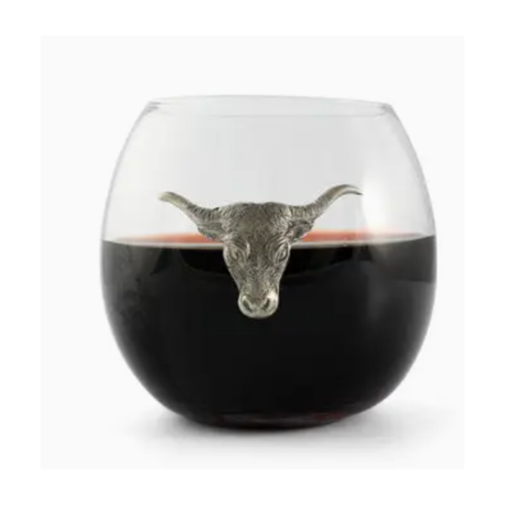 VAGABOND HOUSE Longhorn Stemless Wine Glass