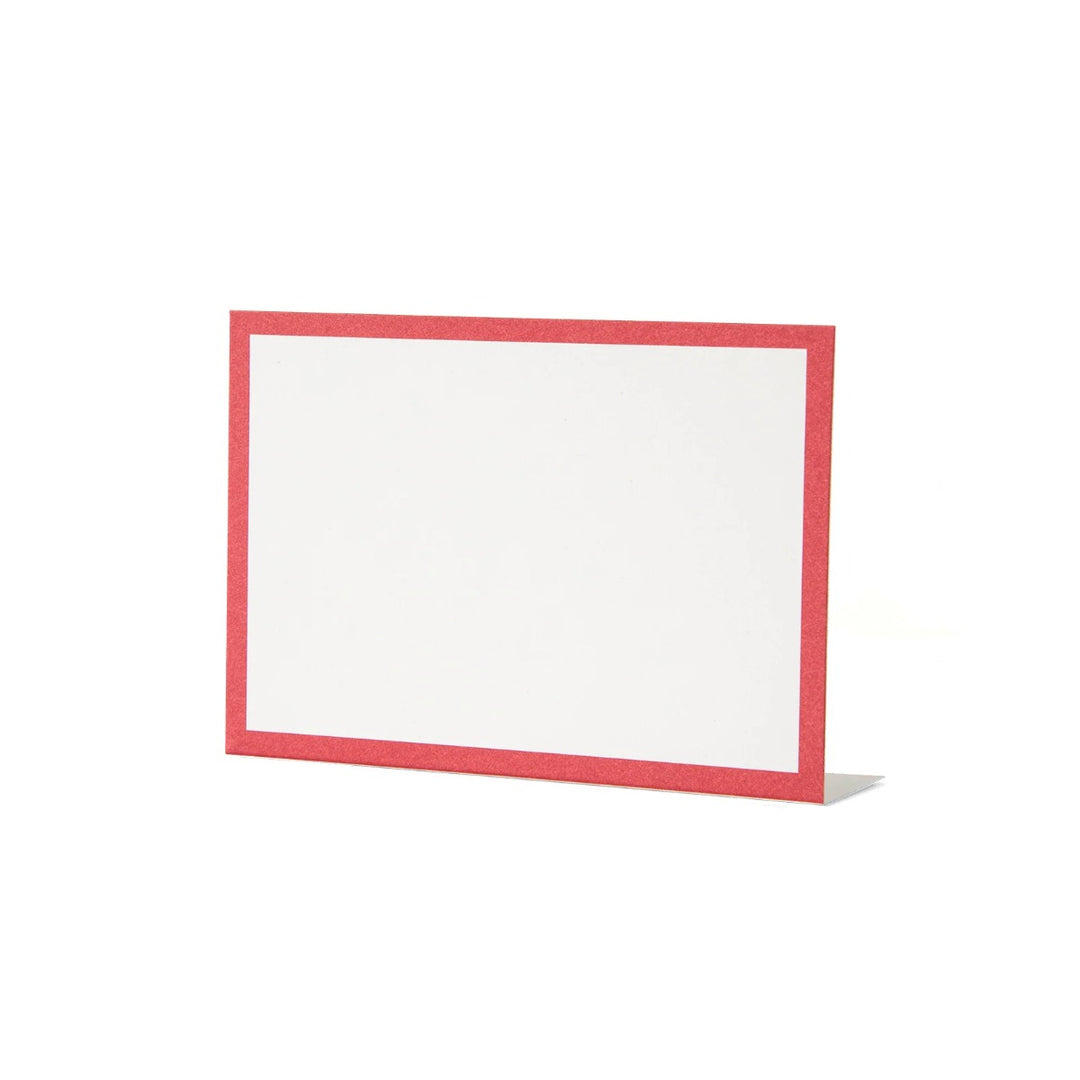 HESTER & COOK Red Frame Place Card