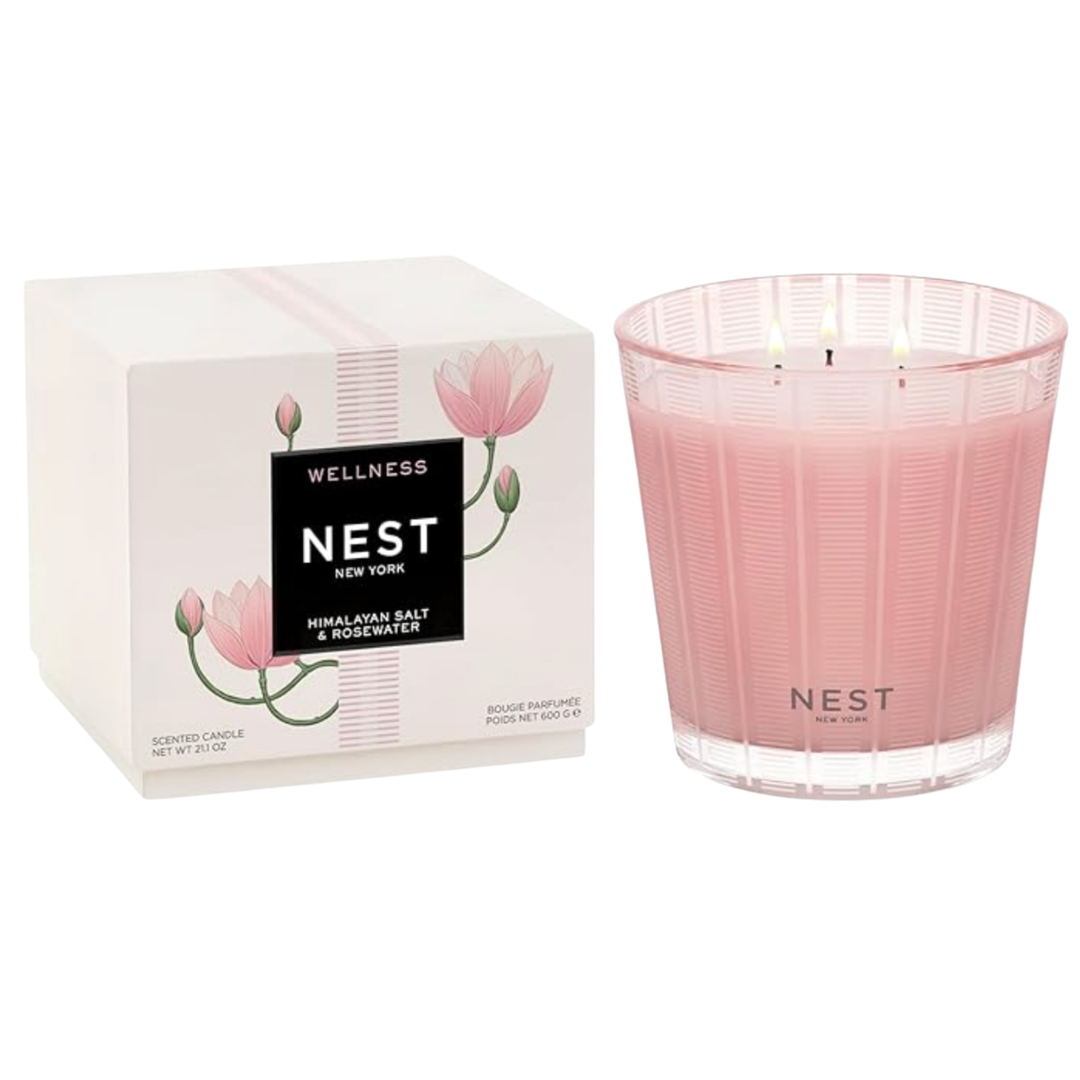 NEST Himalayan Salt And Rosewater 3 Wick Candle Default Title