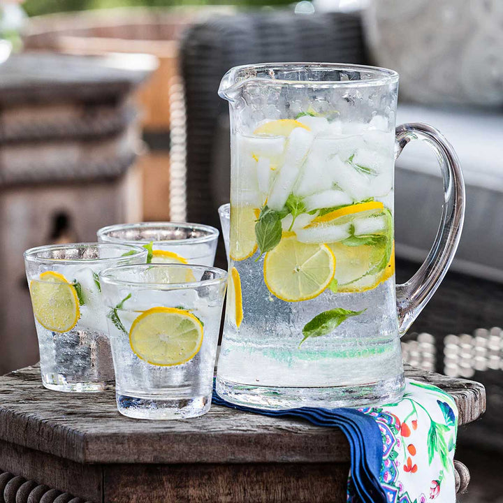 JULISKA PURO CLEAR GLASS PITCHER