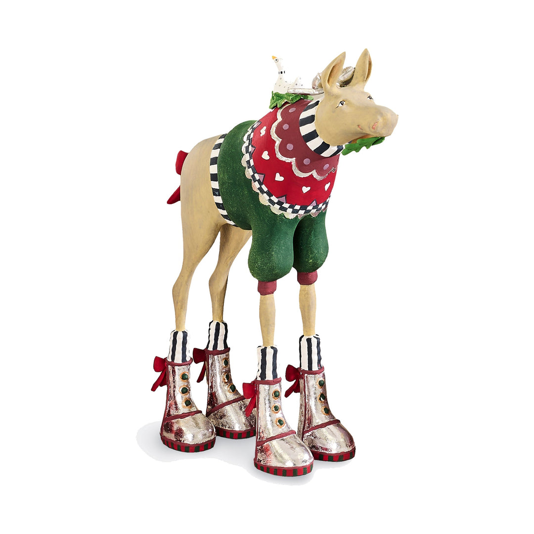 MACKENZIE CHILDS MacKenzie-Childs Patience Brewster Mooseltoe Maude Moose Figure