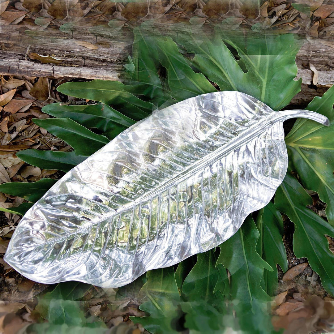 BEATRIZ BALL Garden Zebra Large Leaf Platter