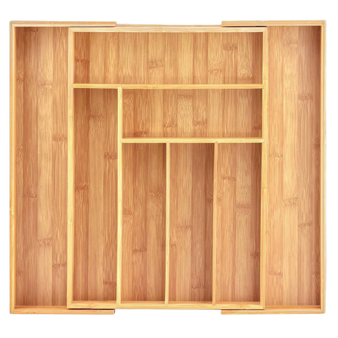 TOTALLY BAMBOO Expandable Bamboo Utensil Drawer Organizer Default Title