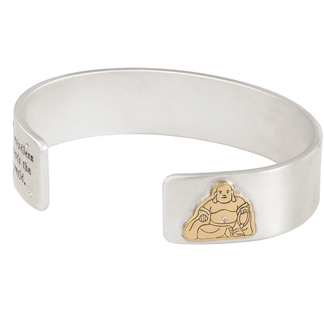 HEATHER B. MOORE Buddah 14MM Flat Cuff Bracelet SMALL