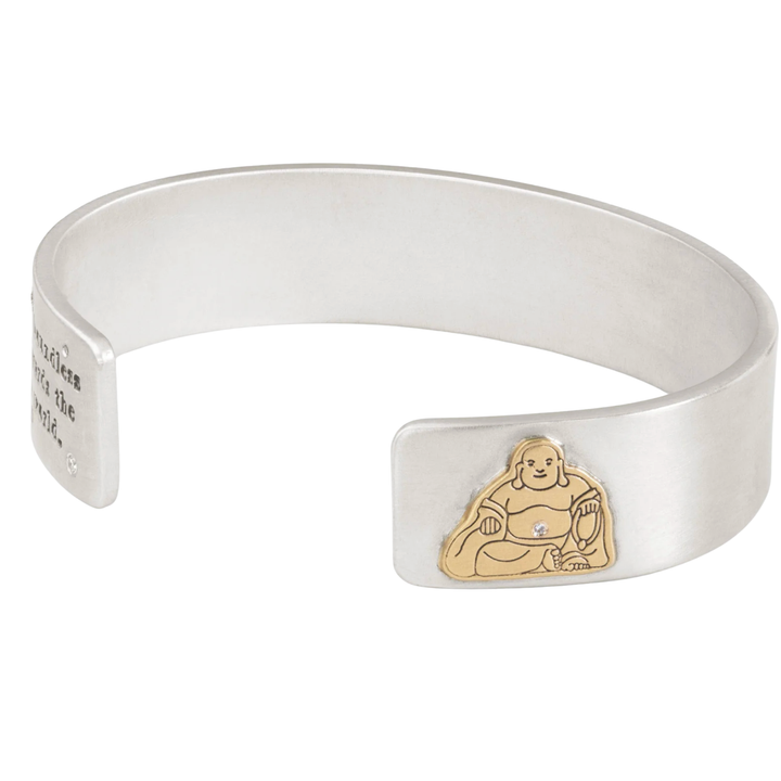 HEATHER B. MOORE Buddah 14MM Flat Cuff Bracelet SMALL