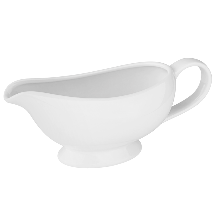 KOOK White Ceramic Gravy Boat