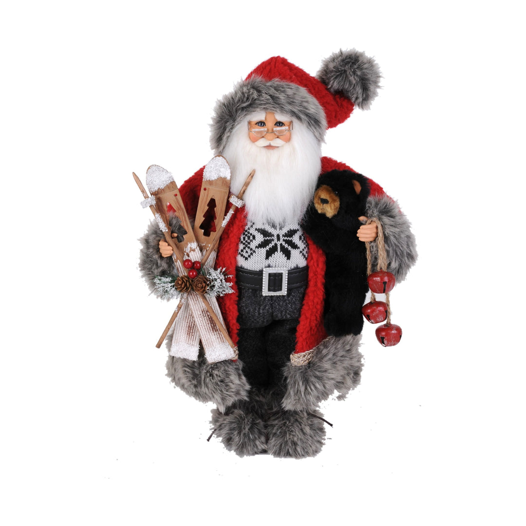KAREN DIDION Black Bear Ski Santa Figure Default Title