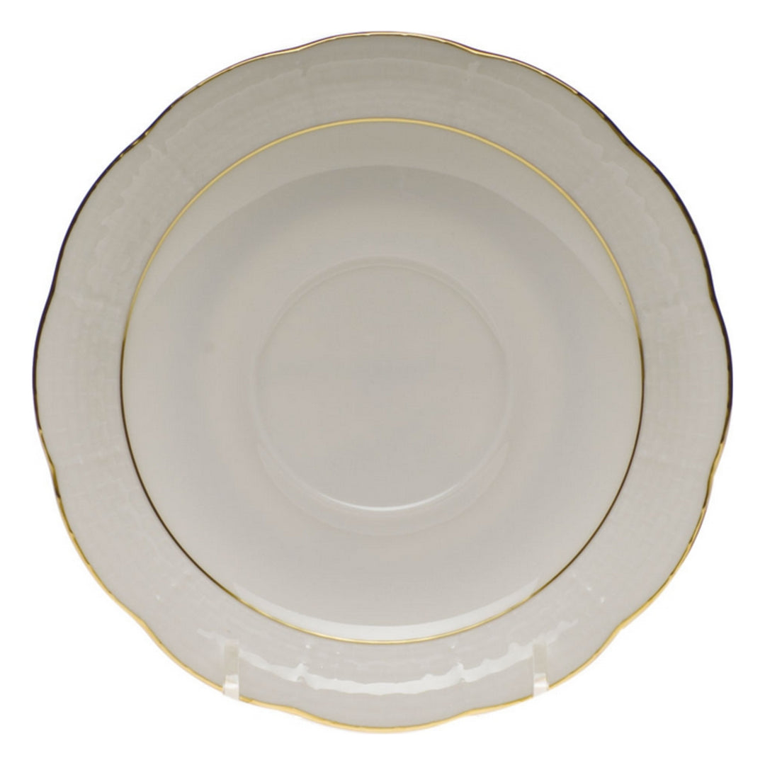 HEREND Golden Edge Saucer