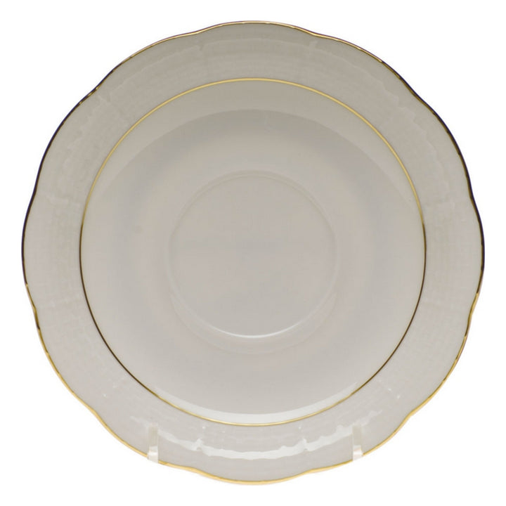 HEREND Golden Edge Saucer