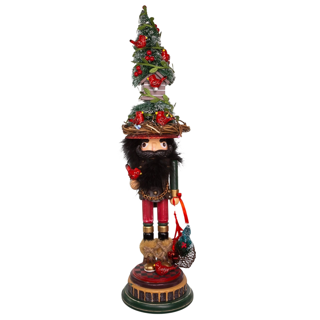 KURT ADLER Hollywood Cardinal Tree Hat Nutcracker Default Title
