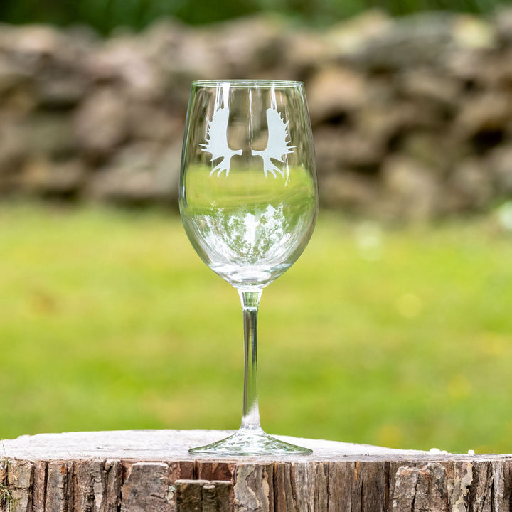 ROLF Moose Paddles White Wine Glass