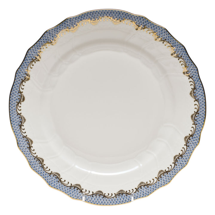 HEREND Fish Scale Light Blue Dinner Plate
