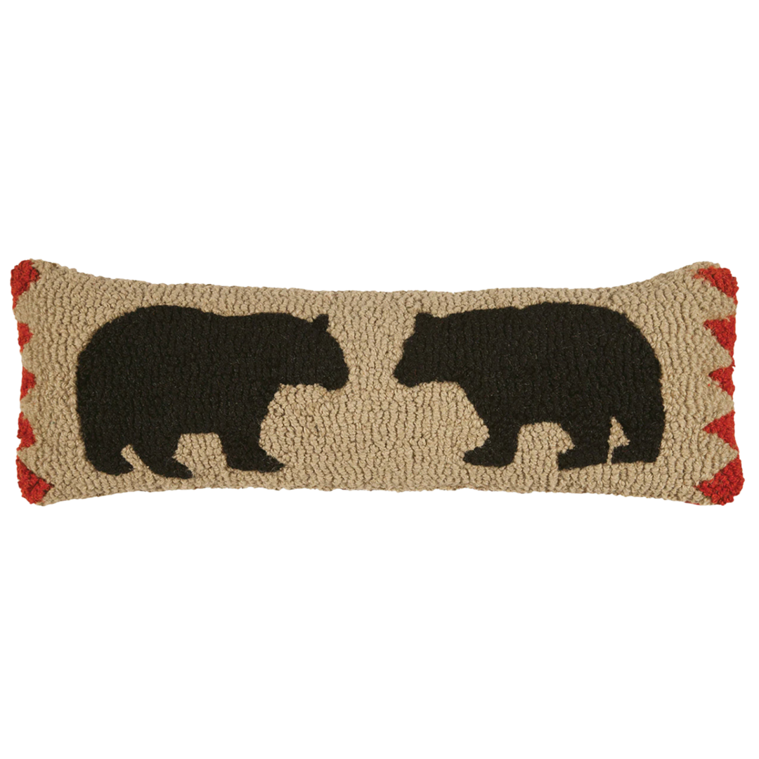CHANDLER 4 CORNERS Two Black Bears Hook Pillow Default Title
