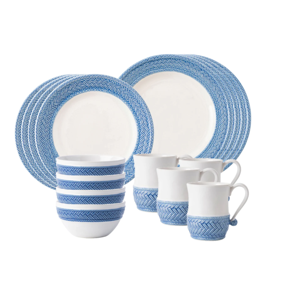 JULISKA LE PANIER 16PC PLACE SETTING - DELFT BLUE (ONLINE ONLY)