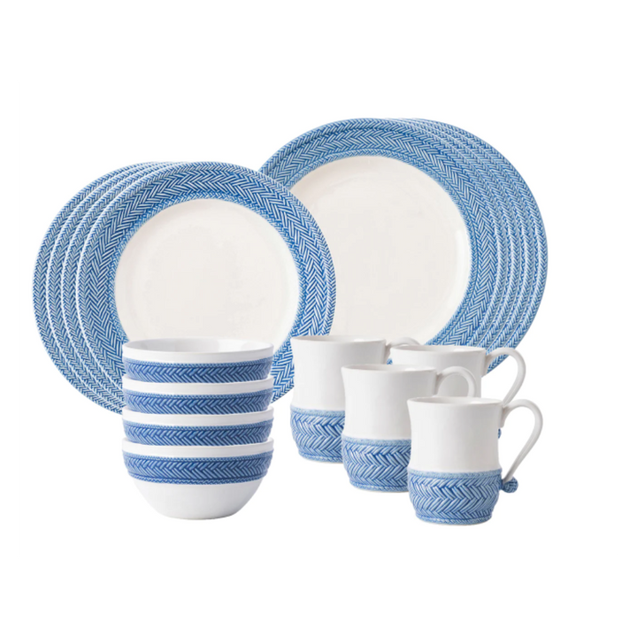 JULISKA LE PANIER 16PC PLACE SETTING - DELFT BLUE (ONLINE ONLY)
