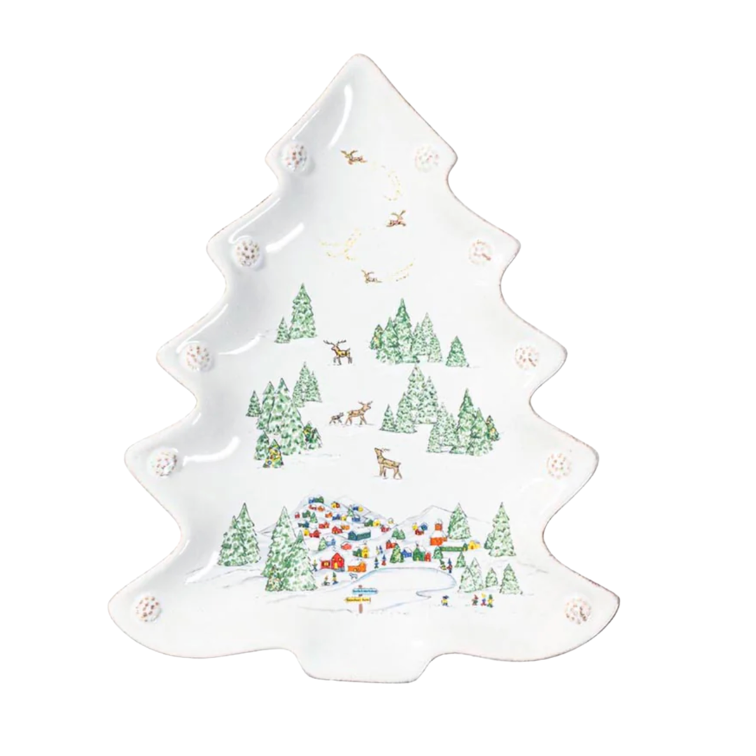 JULISKA JULISKA BERRY & THREAD NORTH POLE TREE PLATTER SMALL Default Title