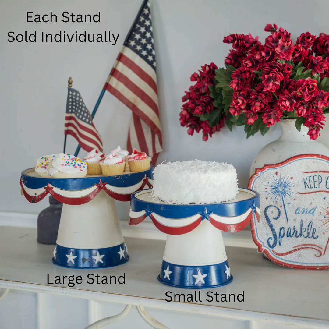 RAGON HOUSE Patriotic Small Dessert Stand Default Title