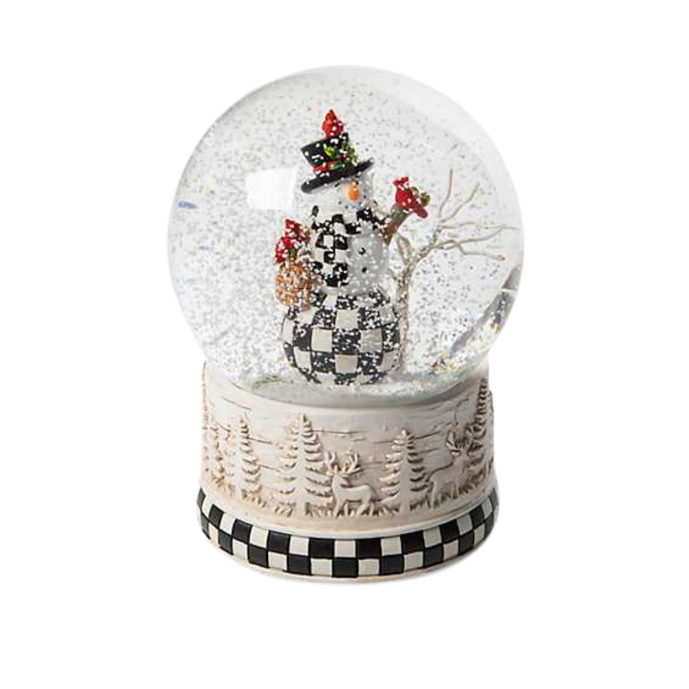 MACKENZIE CHILDS Farmhouse Snowman Snow Globe Default Title