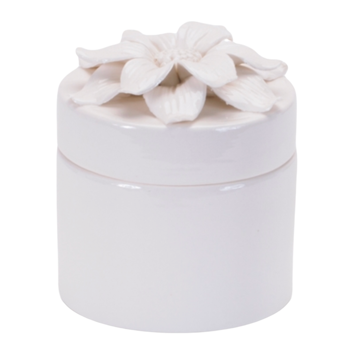 MELROSE Individually Sold Stoneware Floral Box