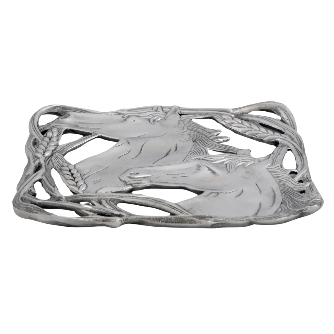 VAGABOND HOUSE Horse with Wheat Trivet Default Title