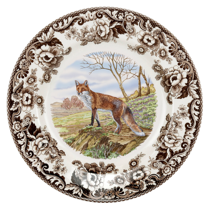 SPODE Woodland Red Fox Dinner Plate