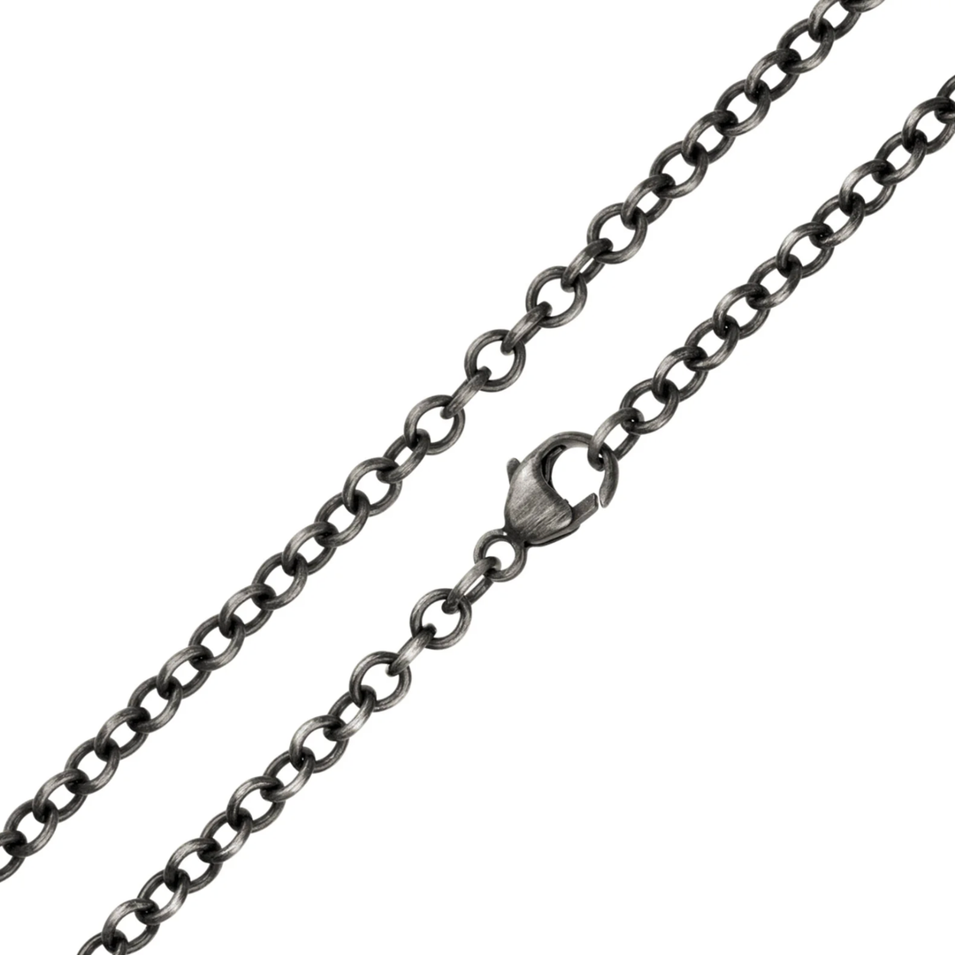 Patina Sterling Silver 3.0MM 18" Chain Necklace