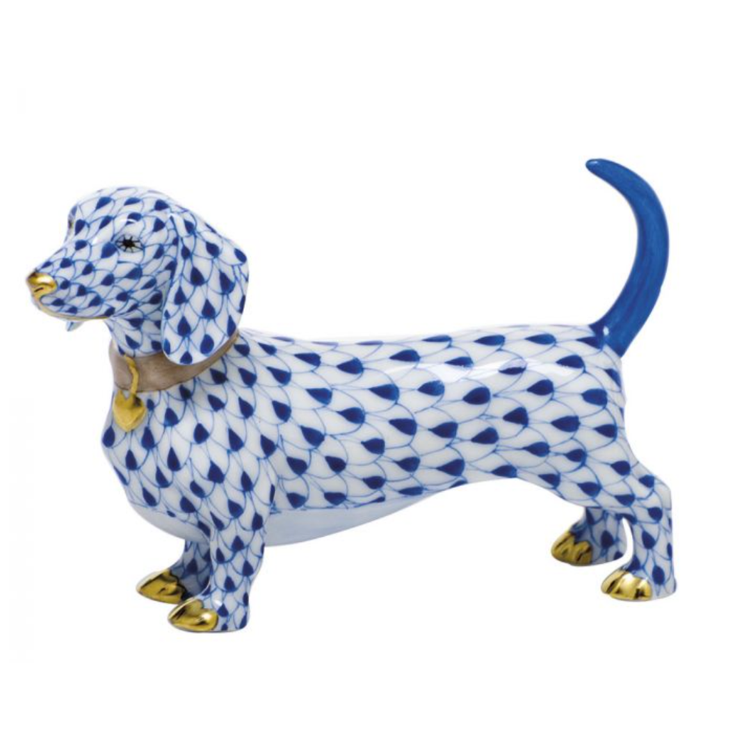 HEREND Dachshund SAPPHIRE