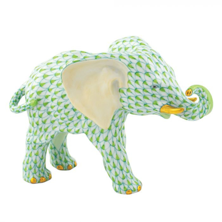HEREND ROAMING ELEPHANT KEY LIME