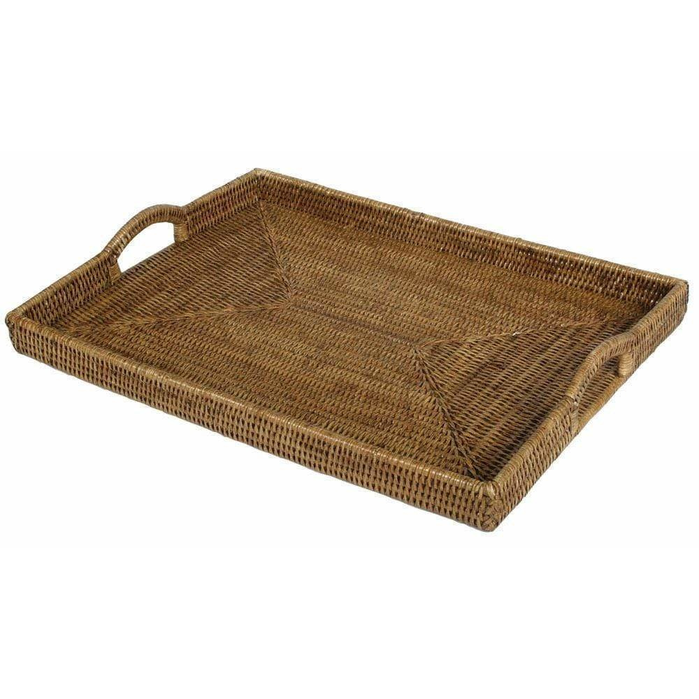 CASPARI Rattan Rectangular Tray