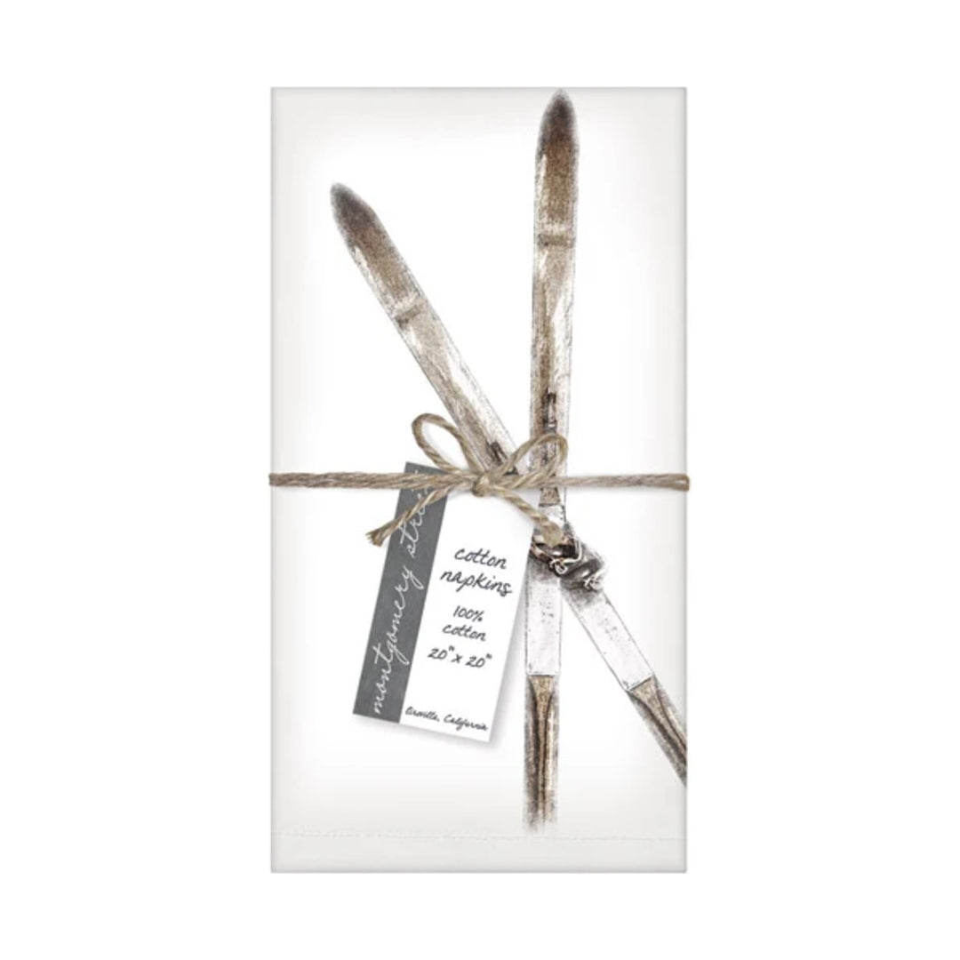MARY LAKE THOMPSON Skis Napkin Set Default Title