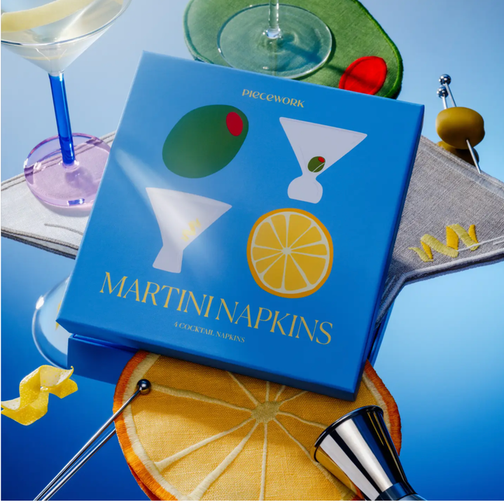 PIECEWORK PUZZLE Martini Cocktail Napkins
