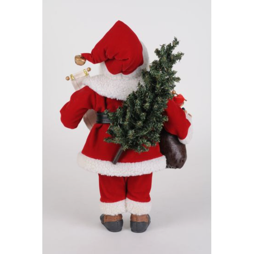 KAREN DIDION Vintage Lighted Santa With Toy Bag