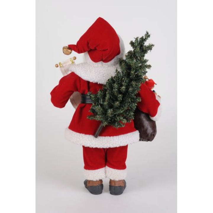 KAREN DIDION Vintage Lighted Santa With Toy Bag