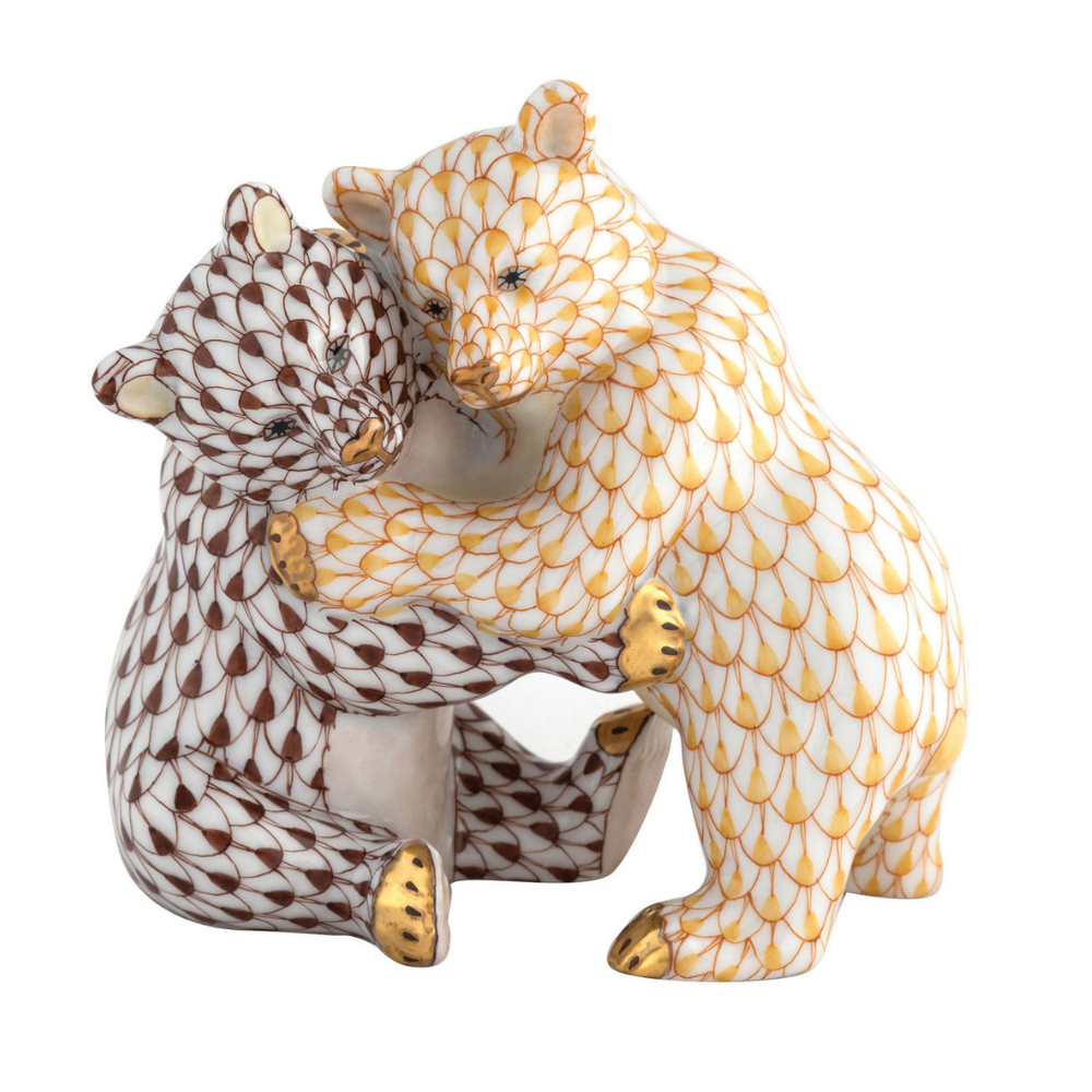 HEREND Bear Hug BUTTERSCOTCH-CHOCOLATE
