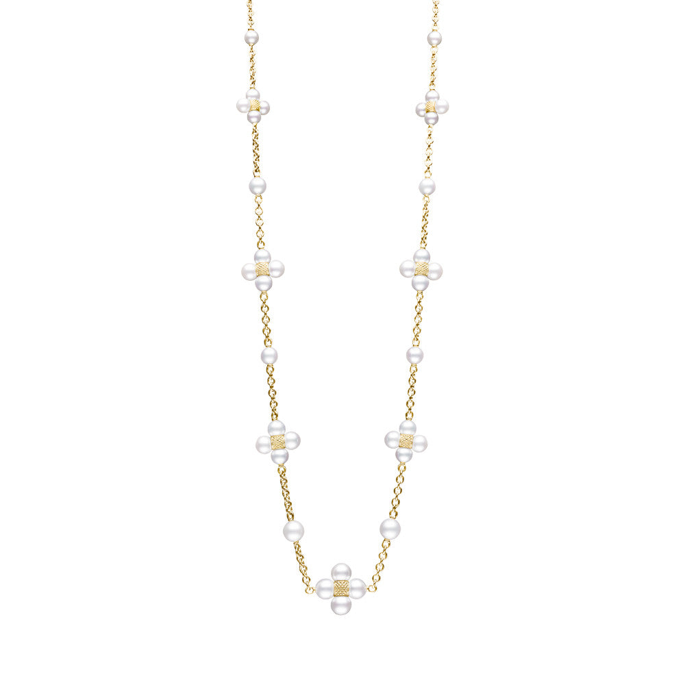 PAUL MORELLI 18K YELLOW GOLD PEARL SEQUENCE NECKLACE Default Title