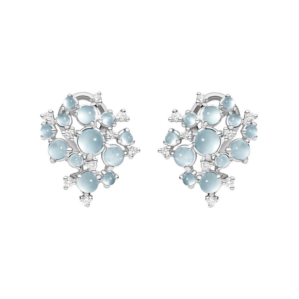 PAUL MORELLI 18K WHITE GOLD SMALL BUBBLE CLUSTER CLIP EARRINGS Default Title