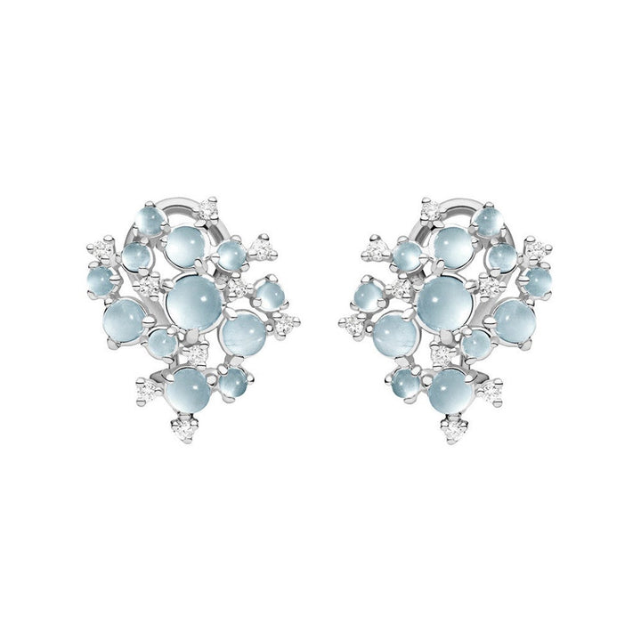 PAUL MORELLI 18K WHITE GOLD SMALL BUBBLE CLUSTER CLIP EARRINGS Default Title