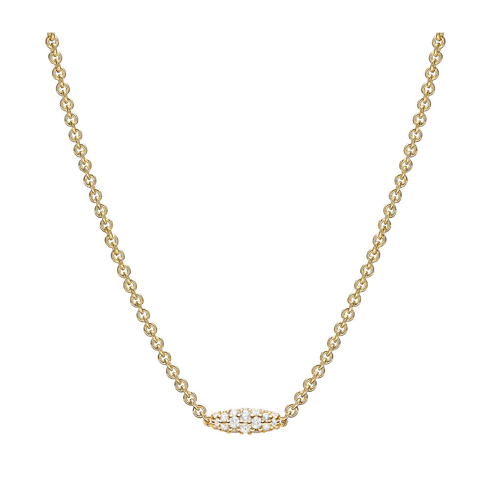 PAUL MORELLI 18K White Gold Single Pipette Necklace With Diamonds Default Title