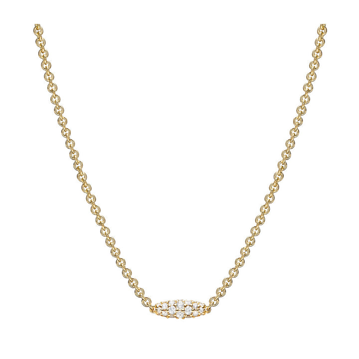 PAUL MORELLI 18K White Gold Single Pipette Necklace With Diamonds Default Title